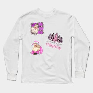 Vintage Santa Claus Stickers Pack Long Sleeve T-Shirt